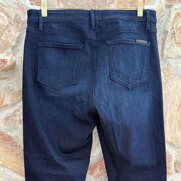 Sanctuary Jolie Kick Flared Crop Raw Hem Jeans 32