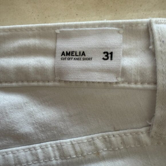Hudson Amelia Cut Off Knee Jean Shorts Size 31