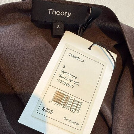 Theory Idanella Summer Silk Top Size S