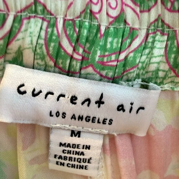 Current Air Floral Wide leg Pants- Size M