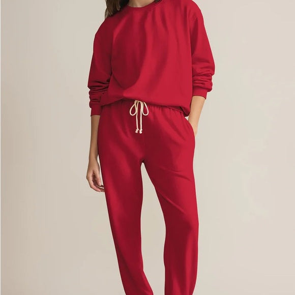 Z Supply Stadium Jogger HAUTE RED size Medium