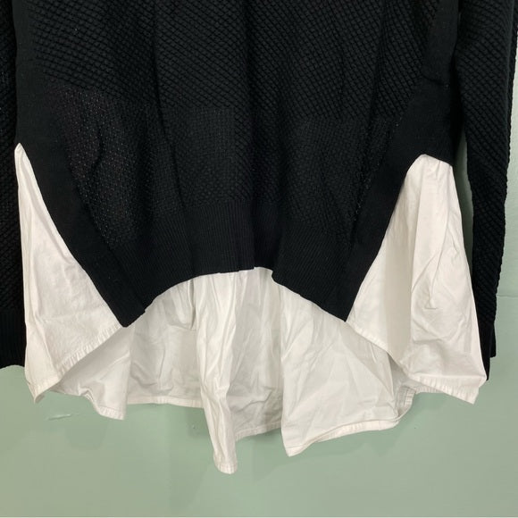 Veronica Beard Layered V-Neck Sweater Size L