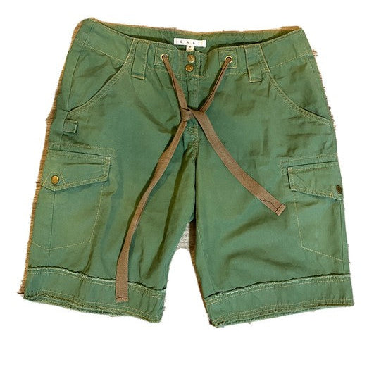 Cabi Green Cargo Shorts Size 12 Style #342